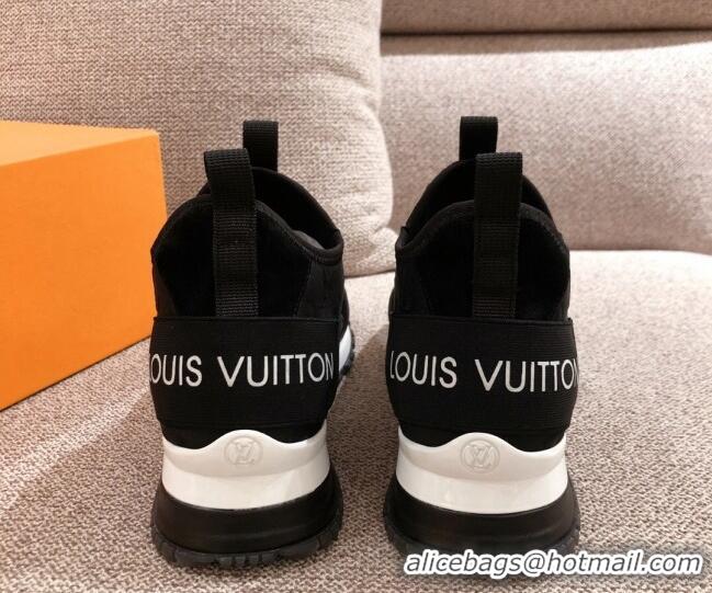 Most Popular Louis Vuitton Run Away Sneakers Black/White 112459