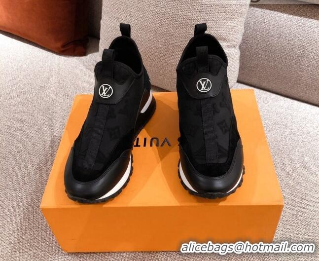 Most Popular Louis Vuitton Run Away Sneakers Black/White 112459