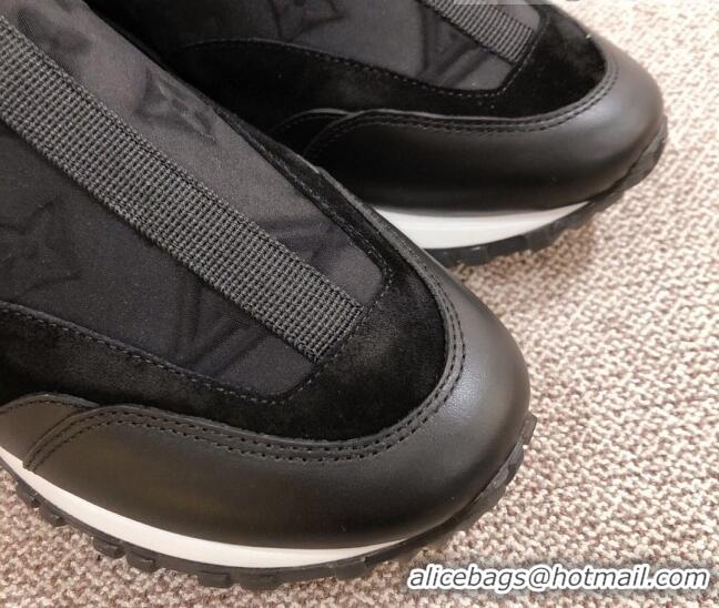 Most Popular Louis Vuitton Run Away Sneakers Black/White 112459