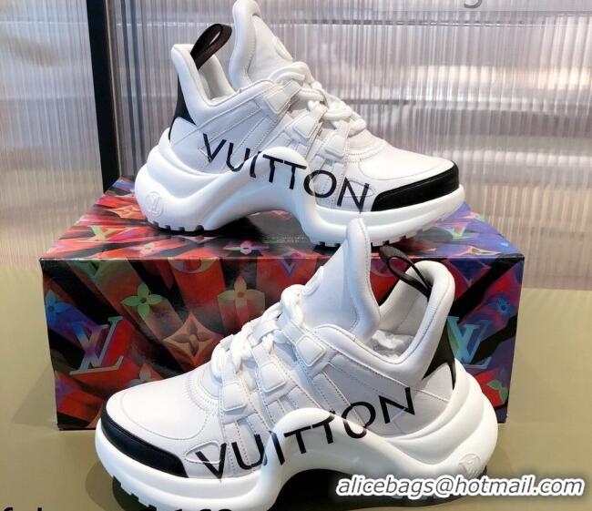 1:1 aaaaa Louis Vuitton LV Archlight Leather Sneakers White 112461