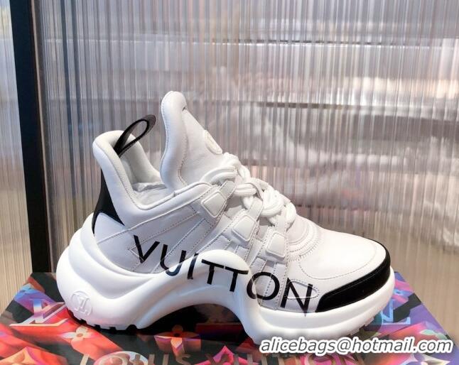 1:1 aaaaa Louis Vuitton LV Archlight Leather Sneakers White 112461