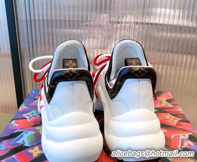 Discount Louis Vuitton LV Archlight Love Sneakers White/Red 112465