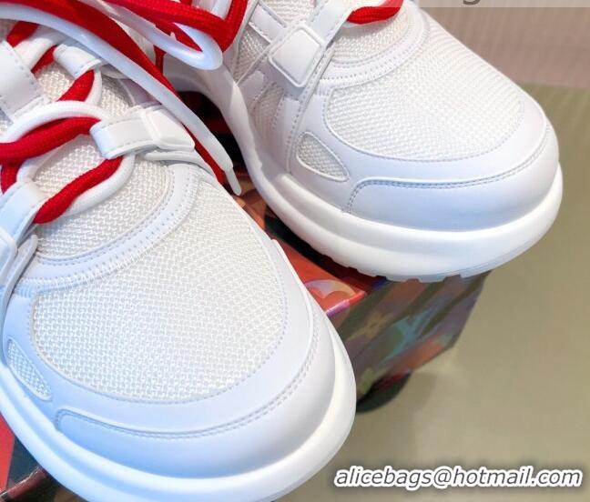 Discount Louis Vuitton LV Archlight Love Sneakers White/Red 112465