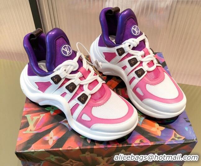 Affordable Price Louis Vuitton LV Archlight Sneakers Purple/Pink/White 112469