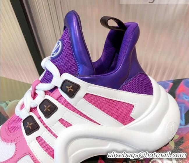 Affordable Price Louis Vuitton LV Archlight Sneakers Purple/Pink/White 112469