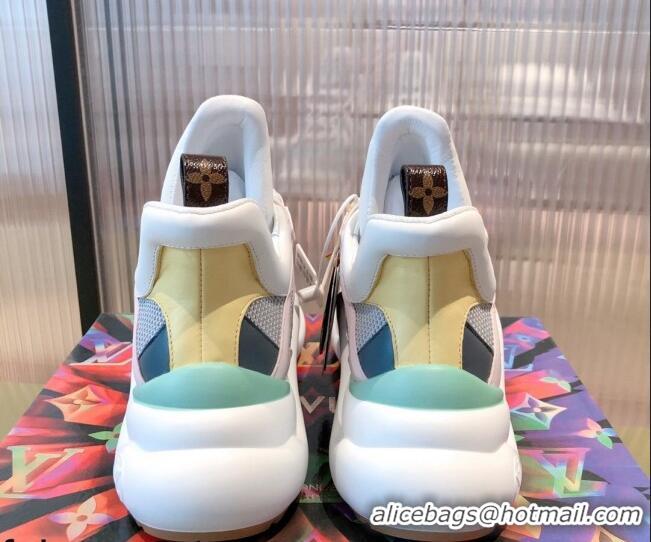 Top Quality Louis Vuitton LV Archlight Textile Sneakers Green/Grey 2021 112470