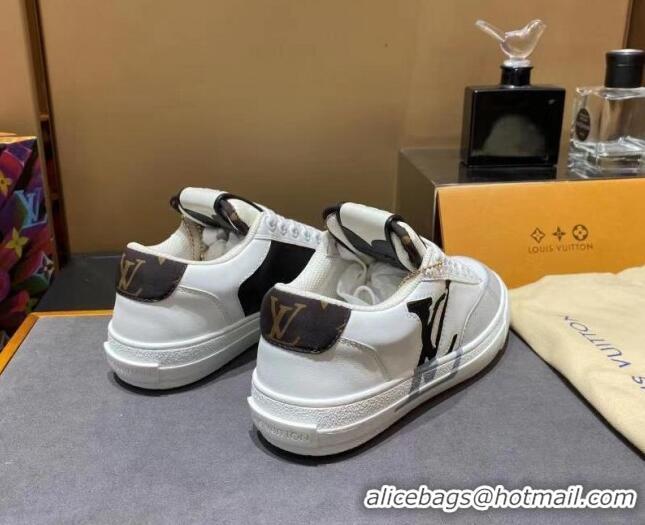 Best Price Louis Vuitton Charlie Calfskin Low-top Sneakers 112478 White/Grey