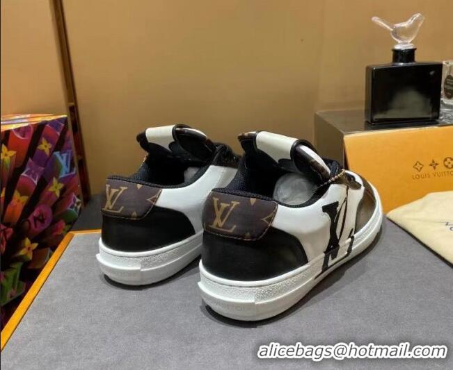 Low Price Louis Vuitton Charlie Calfskin Low-top Sneakers 112478 White/Black