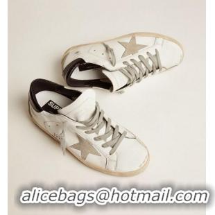 ​Discount Golden Goose GGDB Super-Star Sneakers With Black Heel Tab And Metal Stud Lettering GB0380