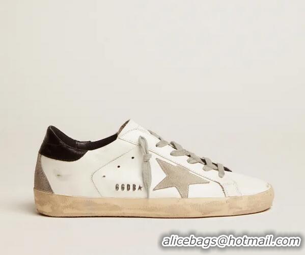 ​Discount Golden Goose GGDB Super-Star Sneakers With Black Heel Tab And Metal Stud Lettering GB0380