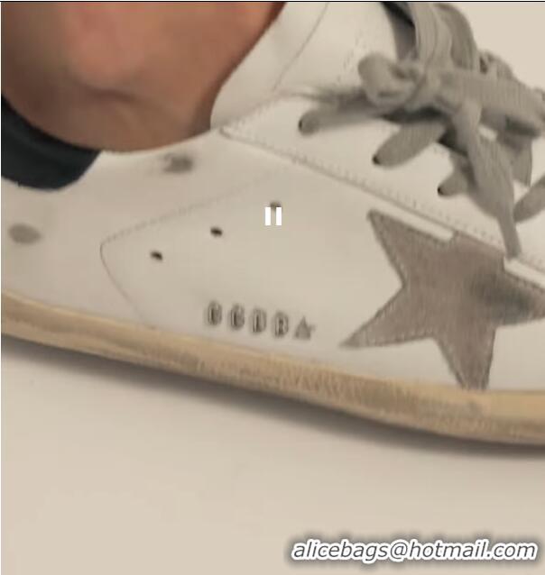 ​Discount Golden Goose GGDB Super-Star Sneakers With Black Heel Tab And Metal Stud Lettering GB0380