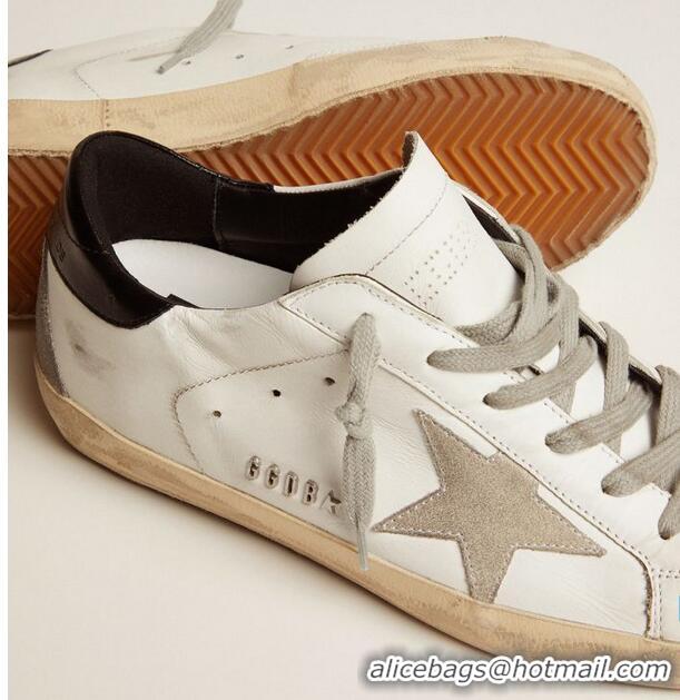 ​Discount Golden Goose GGDB Super-Star Sneakers With Black Heel Tab And Metal Stud Lettering GB0380