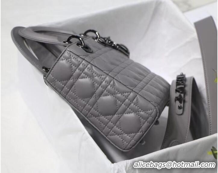 Famous Brand LADY DIOR MY ABCDIOR BAG Cannage Lambskin M0538I gray