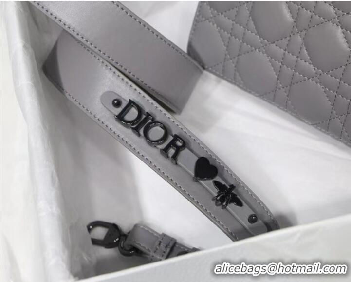 Famous Brand LADY DIOR MY ABCDIOR BAG Cannage Lambskin M0538I gray