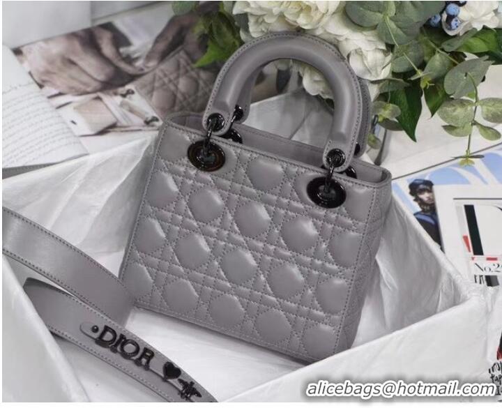 Famous Brand LADY DIOR MY ABCDIOR BAG Cannage Lambskin M0538I gray