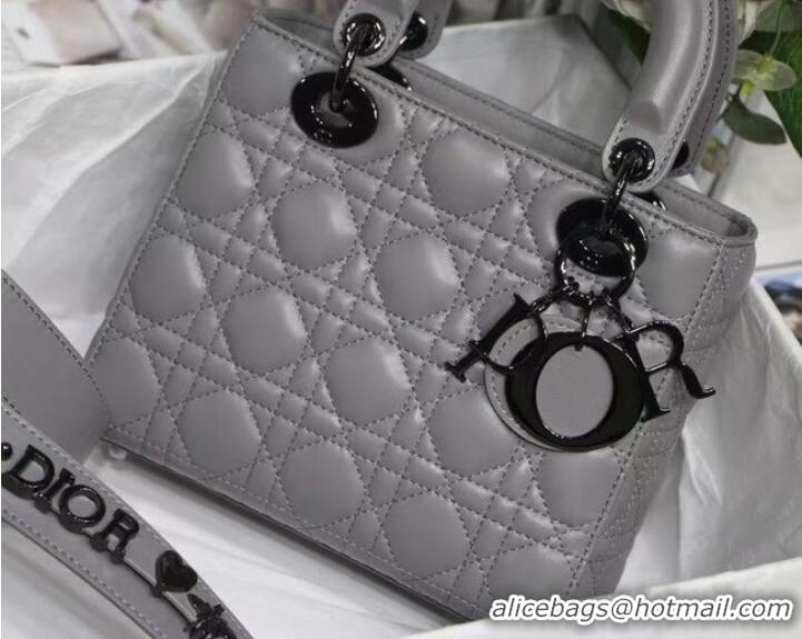 Famous Brand LADY DIOR MY ABCDIOR BAG Cannage Lambskin M0538I gray