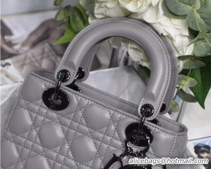 Famous Brand LADY DIOR MY ABCDIOR BAG Cannage Lambskin M0538I gray