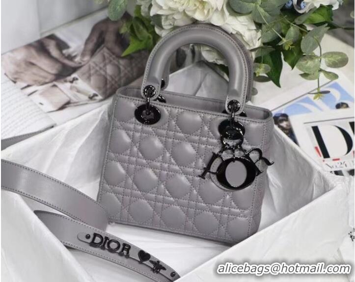 Famous Brand LADY DIOR MY ABCDIOR BAG Cannage Lambskin M0538I gray