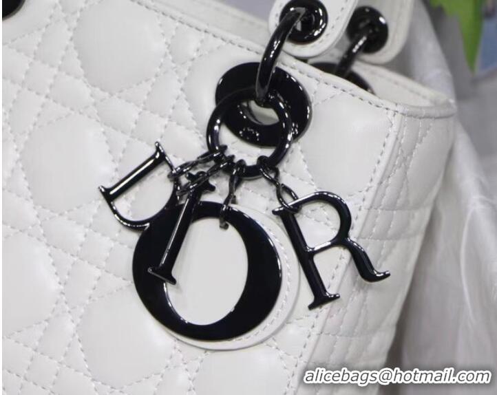 Shop Grade LADY DIOR MY ABCDIOR BAG Cannage Lambskin M0538I white