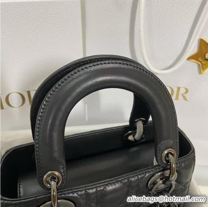 Inexpensive LADY DIOR MY ABCDIOR BAG Cannage Lambskin M0538I black