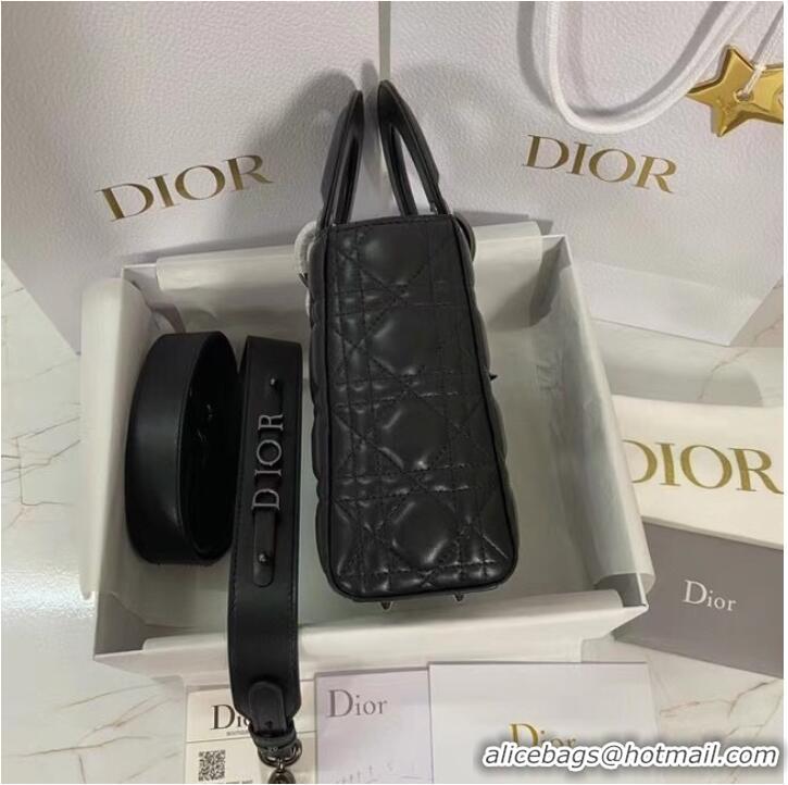 Inexpensive LADY DIOR MY ABCDIOR BAG Cannage Lambskin M0538I black