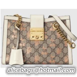 Buy New Gucci Padlock small berry tote bag 498156 White