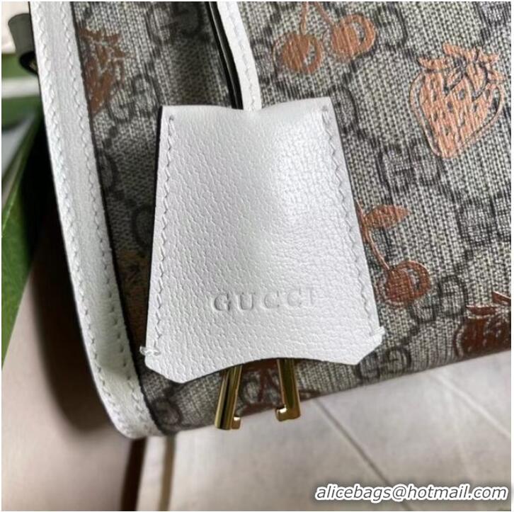 Buy New Gucci Padlock small berry tote bag 498156 White