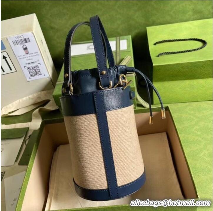 Modern Classic Gucci shoulder bag 602204 fabric &blue