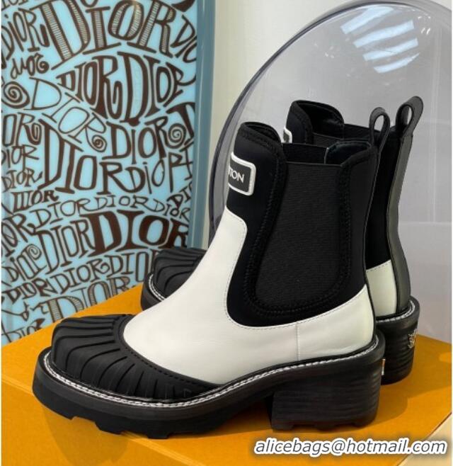 Best Price Louis Vuitton LV Beaubourg Ankle Boots 112482 White