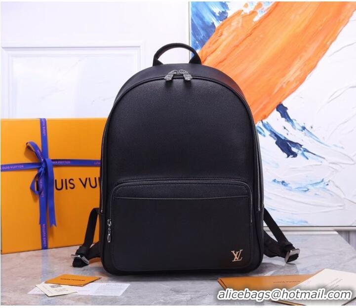 Traditional Discount Louis Vuitton Taiga cowhide leather BACKPACK M30258 BLACK