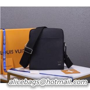 Promotional Louis Vuitton Taiga cowhide leather MESSENGER M30265 BLACK