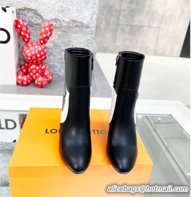 Shop Duplicate Louis Vuitton Silhouette Leather Ankle Boots 112485 Black