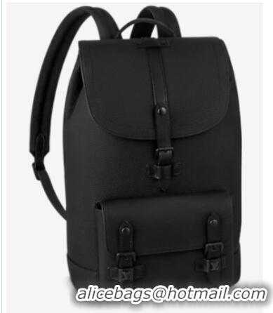 Shop Grade Louis Vuitton CHRISTOPHER SLIM BACKPACK M58644 black