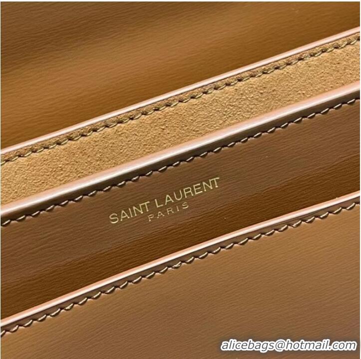 Modern Yves Saint Laurent SUNSET MEDIUM IN SMOOTH LEATHER 442906 brown