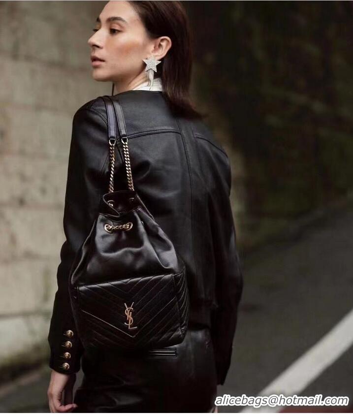 Super Quality Yves Saint Laurent JOE BACKPACK IN LAMBSKIN 772609 black