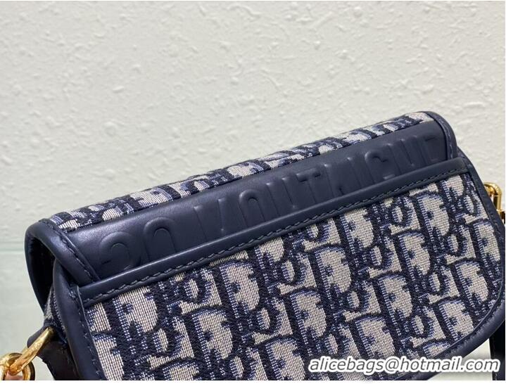 Cheapest MEDIUM DIOR BOBBY BAG Warm Taupe Box Embroidery M9327 dark blue