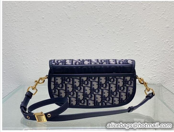 Cheapest MEDIUM DIOR BOBBY BAG Warm Taupe Box Embroidery M9327 dark blue