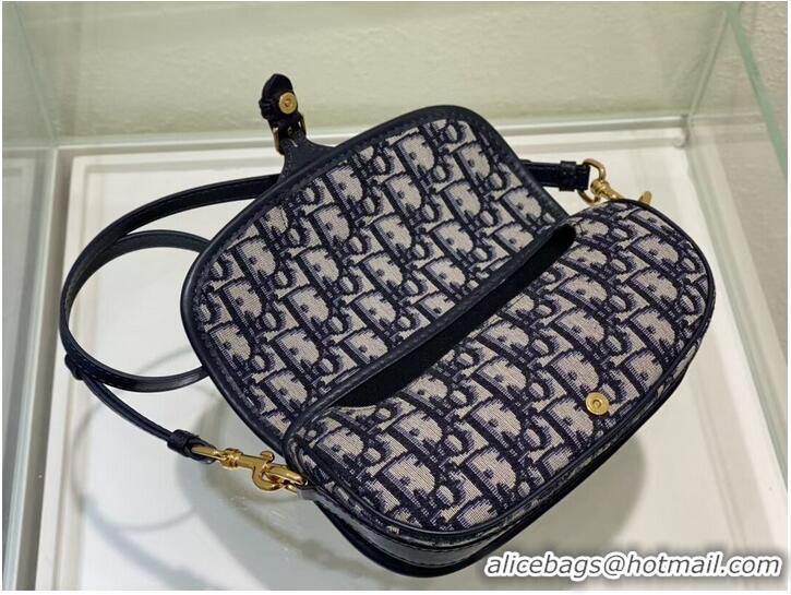 Cheapest MEDIUM DIOR BOBBY BAG Warm Taupe Box Embroidery M9327 dark blue