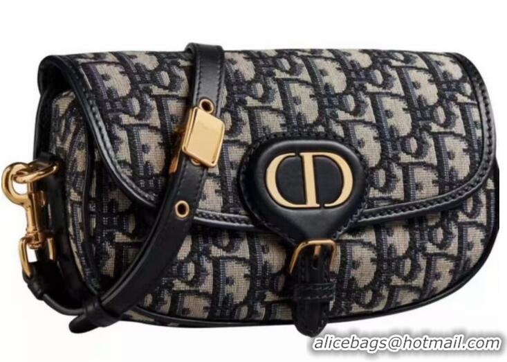 Cheapest MEDIUM DIOR BOBBY BAG Warm Taupe Box Embroidery M9327 dark blue