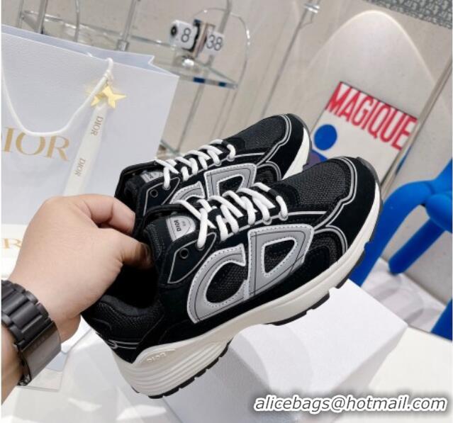 Perfect Dior B30 Sneakers in Mesh and Technical Fabric 111546 Black