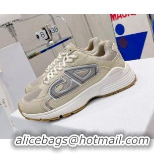 Classic Practical Dior B30 Sneakers in Mesh and Technical Fabric 111550 Beige