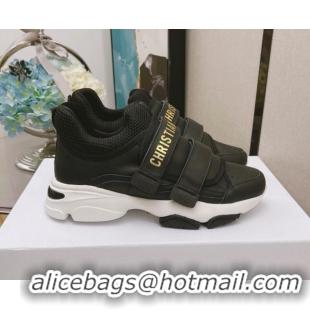 Sumptuous Dior D-Wander Calfskin Sneakers 111559 Black