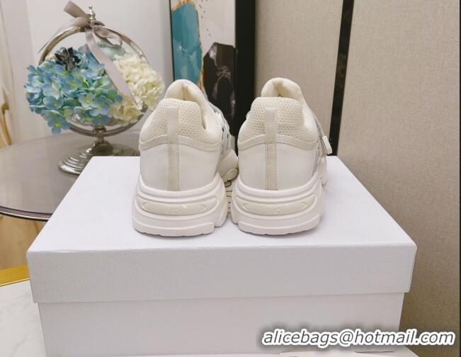 Duplicate Dior D-Wander Calfskin Sneakers 111559 White