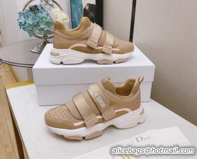 Charming Dior D-Wander Calfskin Sneakers 111559 Beige