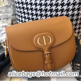 Top Grade MEDIUM DIOR BOBBY BAG Box Calfskin M9319 Caramel