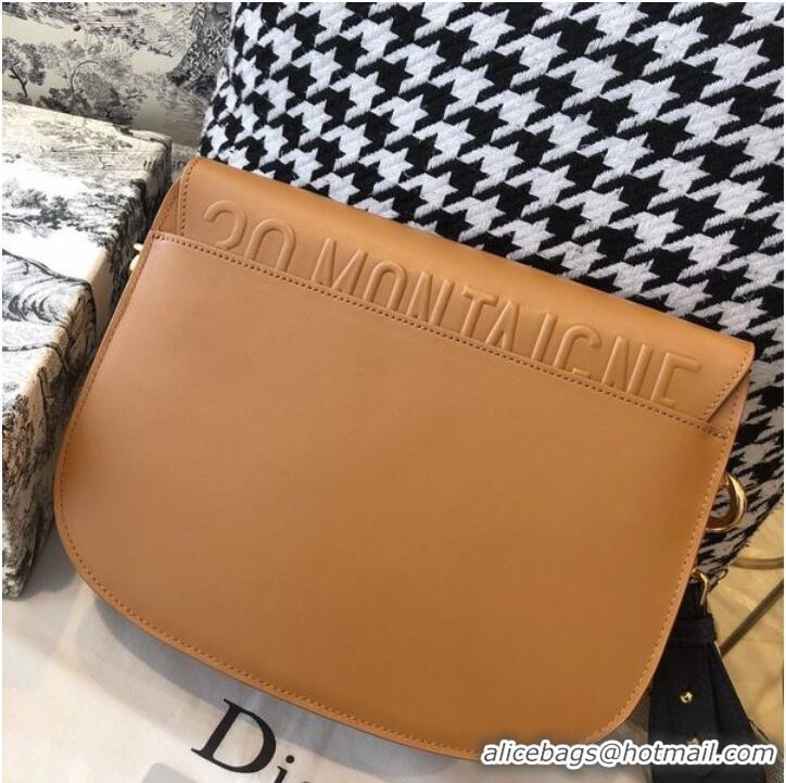 Top Grade MEDIUM DIOR BOBBY BAG Box Calfskin M9319 Caramel