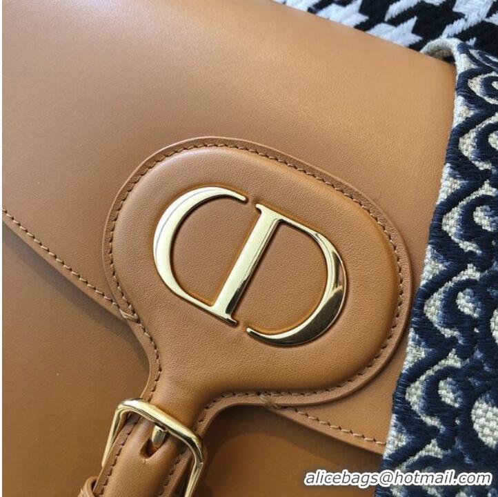 Top Grade MEDIUM DIOR BOBBY BAG Box Calfskin M9319 Caramel