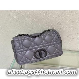 Discount LARGE DIOR CARO BAG Gradient Cannage Lambskin M9243E gray