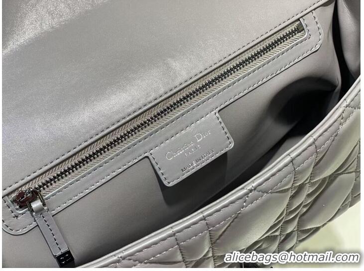 Discount LARGE DIOR CARO BAG Gradient Cannage Lambskin M9243E gray