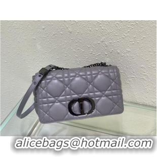 Luxurious MEDIUM DIOR CARO BAG Gradient Cannage Lambskin M9242WN gray